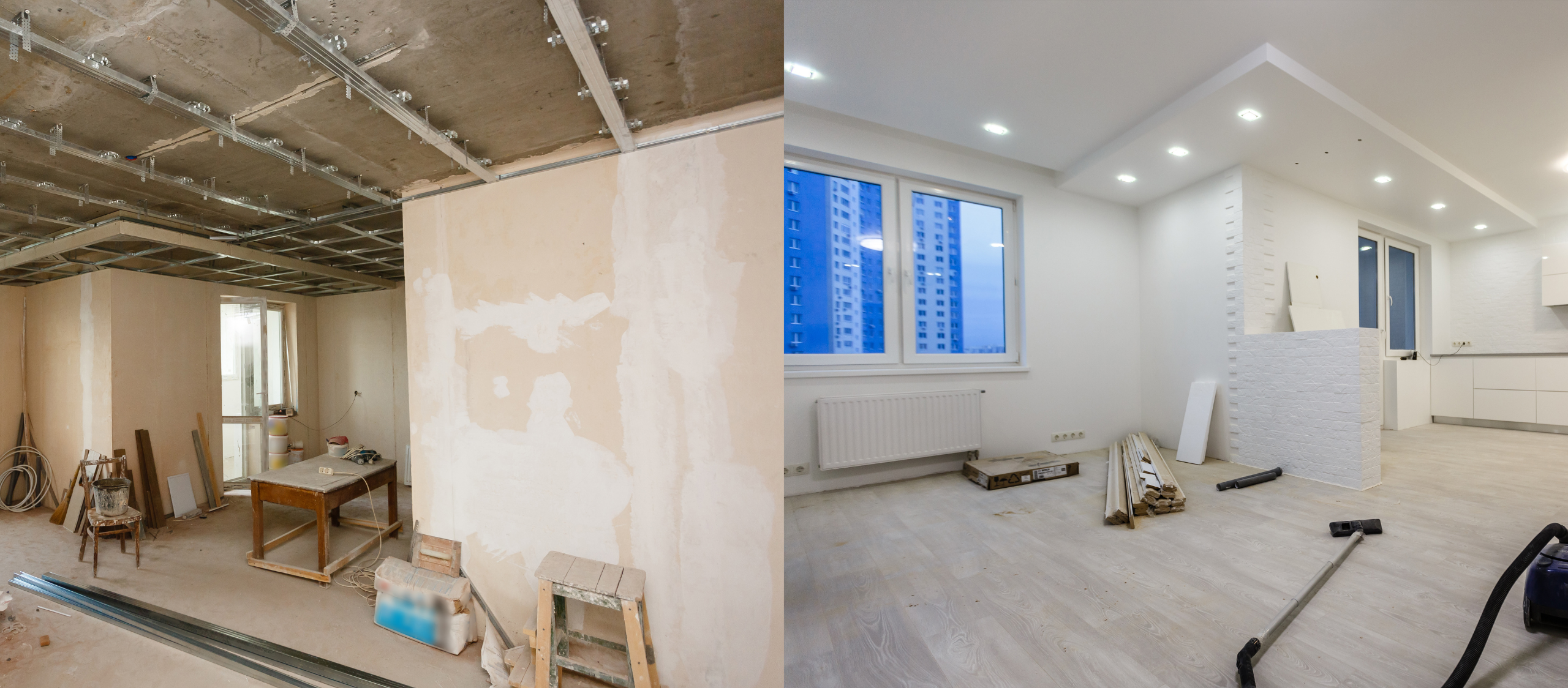 Badsanierung Bielefeld: Badezimmer während der Sanierung durch die Bielefelder Trockenbau Profis